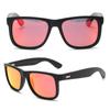 Gafas de sol de protección ambiental con patillas de bambú para mujer, gafas de bambú de moda, toma callejera, ins, cara redonda, gafas integradas, a prueba de UV