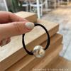 Goma de Pelo Minimalista con Perla Grande para Mujer, Estilo Coreano, Diadema de Alta Gama, Nuevo Estilo Otoño e Invierno, Goma de Pelo, Accesorio para el Cabello de Alta Gama