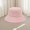 Sombrero de Mujer con Logo Personalizado Bordado Publicidad de Eventos Sombrero de Pescador Versátil que Muestra la Cara Sombrero de Protección Solar para Estudiante de Primaria Sombrero de Cubeta al por Mayor