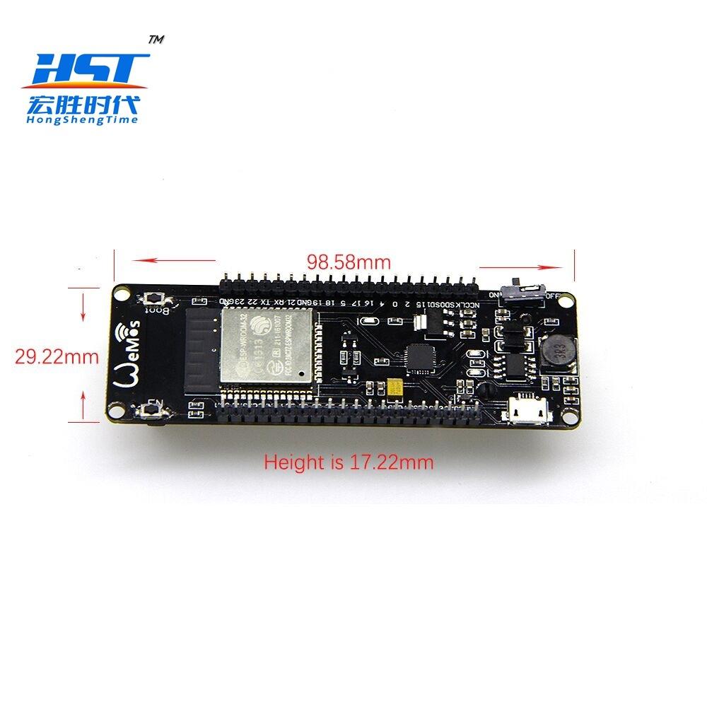 WiFi和蓝牙电池座esp32开发板-3