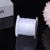 Línea de Pesca Círculo Pequeño Hilo de Cristal Transparente con Cuentas Ultra Fino No Elástico Cuerda de Hilo de Pesca para Bodas Hilo de Seda de Pescado Trenzado para Anillos