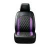 Fundas de asiento de coche de cuero PU con patrón de diamante de doble línea y patchwork de rayas verticales, superventas transfronterizas, aptas para vehículos de 5 plazas, son un éxito de ventas en Amazon