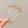 Nuevo Modelo 2026 Pasador de Nácar en Forma de U para Mujer, Accesorio Elegante y Clásico para el Cabello para la Parte Trasera de la Cabeza, Herramienta de Peinado