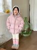 Weimu Roupa Infantil 2024 Novo Padrão Nacional para Meninas 90 Casaco Grosso de Penas de Pato Branco com Capuz para Bebê