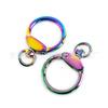 8 Word mola chaveiro pelúcia saco de boneca pendurado acessórios luz ouro gancho chaveiro acessórios diy bag