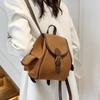 Bolso de diseño nicho 2024 nuevo mochila versátil para mujer bolso de cubo portátil mochila escolar retro para viaje