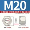 Acero inoxidable 304 316 zinc azul-blanco Dacromet engrosado hexagonal ennegrecido nylon autoblocante anti-aflojamiento tuerca GB889.1