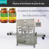 Envasadora de pasta de soja Equipamento de enchimento linear de oito cabeças com linha de enchimento automático de molho granulado