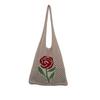 2022 Nueva Bolsa Amazon Bolsa Tejida Bolsa de Flores Bolsa Tote Bolsa Hueca Bolso de Hombro Bolsa de Lana Bolsa para Mujer