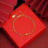 Nova pulseira vietnamita de ouro de areia de estilo chinês maré nacional ouro quebrado vários dois pulseira de contas redondas temperamento feminino joias de alta qualidade atacado