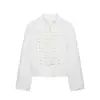 Ropa de Mujer Transfronteriza 2026 Nueva Moda Europea y Americana Versátil Blazer Chaqueta Decorativa Nudosa de Retazos para Mujer A67062