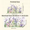 Br3697E Tinta Acuarela Planta Flor Mariposa Autoadhesivo Pegatina para Ventana Dormitorio Baño Loft Decoración de Ventana Pegatina