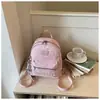 Bolsa de Viagem Moda Celebridade da Internet Estilo Coreano para Mulheres 2026 Nova Elegante Versátil Grande Capacidade Mochila Estudante