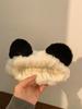 Diadema panda estilo coreano linda blanco y negro orejas de oso lavado de cara banda para el cabello diadema para presionar el cabello banda para el cabello de borde ancho adorno simple