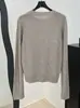 Suéter de Punto para Mujer BORBOTIE 2026 Primavera/Otoño Nuevo Estilo BC Old Money Suéter Pulóver de Cuello Redondo con Lentejuelas Incrustadas