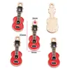 Colgante de Nota Musical de Guitarra Esmaltada Colorida Serie de Instrumentos de Piano Accesorios para Joyería DIY Encanto para Llavero W505