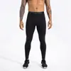 Calça de Compressão Respirável de Secagem Rápida de Verão Personalizada para Homens, Calça Longa Elástica para Fitness, Legging Esportiva de Yoga de Cintura Alta com Logo