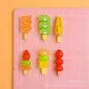 Picolé de Fruta Desenho Animado Acessórios de Resina DIY Cola de Creme Grampo de Cabelo Capa de Celular Decoração Brinquedo de Comida Enfeites Atacado