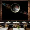 Fondo de tela de cielo estrellado lunar tela colgante ins lienzo para habitación tapiz de sala de estar pared de fondo de mesita de noche tela para pared de dormitorio de celebridad de internet