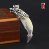 Novo Pingente de Dente de Lobo para Homens, Personalizado e Ousado Ornamento de Dente de Cão Lobo, Dente de Mastiff Protetor Vintage, Presente Versátil para Estudantes