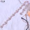 Urapan S421 Versão Coreana Enfeites de Strass Multicoloridos Acessórios de Corrente Feitos à Mão Cinto DIY para Vestido de Noiva Lantejoulas