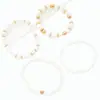 Moda de Venta Caliente Transfronteriza Set de 4 Pulseras de Perlas de Imitación de Amor para Mujer Pulsera Conjunto de Joyería