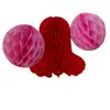 Bolas de Flores de Papel Rojas para Boda, Linternas de Panal, Decoraciones para Fiestas de Cumpleaños, Fondo para Fotos de Habitación de Boda, Suministros para Decoración de Columnas