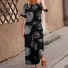 Conjunto Casual Elegante de Manga Corta de Color Sólido de Corte Holgado Tallas Grandes para Mujer, Venta al por Mayor para Comercio Exterior