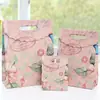 Bolsa de Regalo Flor de Mariposa Europea Suministros de Boda Bolso de Mano Bolsa de Papel Cosméticos Mascarilla Ropa Bolso de Mano Bolsa de Regalo
