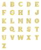 26 letras en inglés, aleación, pequeños accesorios, dijes, medallón, caja de fase de vidrio que se puede abrir, accesorios para collar