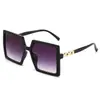 Nuevas Gafas de Sol Degradadas de Marco Grande de Moda Cadena Versátil para Gafas Moda Europea y Americana Estilo Ins Gafas de Sol Transfronterizas para Mujer