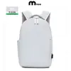 Mochila Leve para Sair, Logo Personalizado, Mochila Leve de Nylon para Viagem, Bolsa de Estudante Universitário de Aparência Elegante para Homens