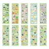 Pegatinas de dibujos animados lindo panda pegatinas pequeñas para niñas de escuela primaria diario DIY decoración material de patrón premios