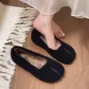 Zapatos de Piel Sintética para Mujer, Para Uso Exterior en Invierno, Mocasines de Algodón Versátiles y Modernos, Tacón Bajo, Lana de Oveja, Forro de Felpa, Mocasines Estilo Nuevo 2026