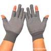 Guantes para Recoger Té, Estilo Delgado de Cinco Dedos, Transpirables, Guantes de Pesca al Aire Libre de Medio Dedo con Puntos de Nylon, Guantes de Cinco Dedos para Protección Laboral