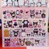 Calcomanías Infantiles de Dibujos Animados Estéreo de Doble Capa Kuromi Melody Sanrio Capibara Labubu Calcomanías de Burbujas