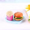 Micro paisajes de PVC, artesanías, adornos, hamburguesas, sushi, pasteles, joyería, accesorios, llaveros creativos.