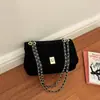 Bolsa Transversal de Ombro Único Retro de Luxo Design Sense Outono/Inverno Bolsa Feminina