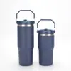 Taza para coche Stanley transfronteriza con asa portátil, termo de acero inoxidable 304, 30 oz, taza con boquilla para coche