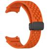 Para Samsung Galaxy Watch7 Fivela Dobrável Pulseira FE Car Line Silicone Pulseira 4567 Furo Universal