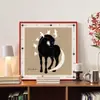 Pintura Colgante de Caballo de Madera Dala Sueco, Estilo Francés Vintage, Pintura Decorativa de Arte de Mediados de Siglo para Sala de Estar de Nicho, Arte de Pared de Entrada de Gama Alta