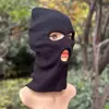 Gorro Cortavientos de Ciclismo Invierno Exterior Enmascarado Sombrero Frío para Hombres y Mujeres Gorro Cálido Agujero Único Agujero Doble