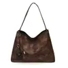 Bolso para Mujer Yue Zi Estampado de Leopardo Bolso de Moda 2026 Nuevo Otoño/Invierno Retro Bolso de Hombro Único Bolso Tote de Gran Capacidad para el Trabajo
