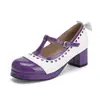 Zapatos de Tanga en Forma de T con Bloques de Color de Nuevo Estilo 2026, Zapatos de Una Sola Piel Poco Profundos con Punta Redonda, Zapatos de Tacón Medio Grueso para Mujer, Tallas Grandes 40-50
