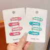 Pinzas para el pelo de colores dopamina estilo coreano para niñas, lindos y versátiles accesorios pequeños para el cabello que no dañan el cabello, adecuados para flequillos laterales de bebé