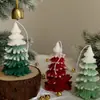 Velas perfumadas navideñas transfronterizas al por mayor Decoración navideña regalos creativos vela Velas con forma de árbol de Navidad