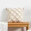 Capa de Almofada Bohemian Tufted Tassel Waffe para Casa de Família Capa de Almofada Diamante Almofada Nórdica Transfronteiriça