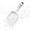 Pala para Arena de Gato con Mango Largo, Pala para Excrementos con Agujeros Pequeños para Limpiar Cajas de Arena de Gato de Tofu