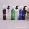 Frasco Bomba Marrom 180ml Frasco com Bomba de Rosca Branca Frasco Dispensador de Gel de Banho Frasco de PET com Bico de Pato Transparente Frasco de Shampoo