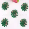Atacado de Fabricantes Acessórios para Roupas Flores Artificiais Grampos de Cabelo Étnicos Acessórios de Flores Artificiais Cravejados com Diamantes Patch de Arte Financeira Adesivos